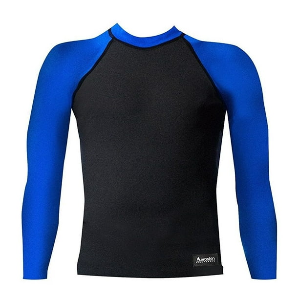 Aeroskin Raglan Long Sleeve Shirt with Color Accent and Fuzzy Collar 
